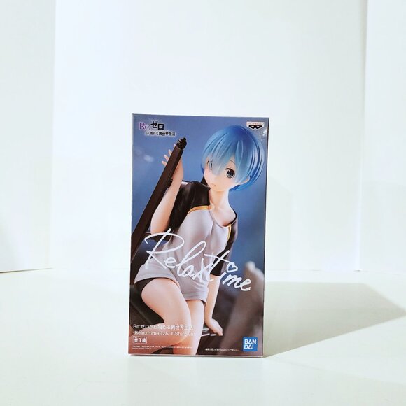 New Banpresto Re: Zero Figure REM Relax Time T-Shirt Figure 20cm Japan Toreba - Picture 2 of 5
